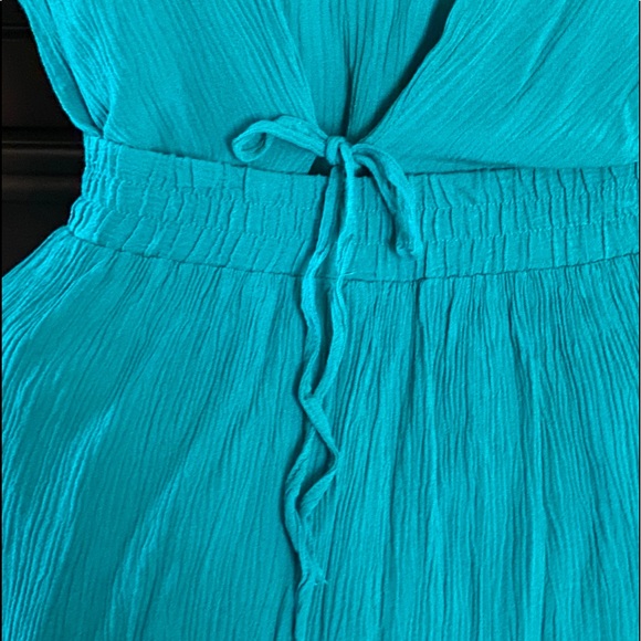 SAG HARBOR 2-pc green hobo bohemian maxi dress M - Picture 13 of 16